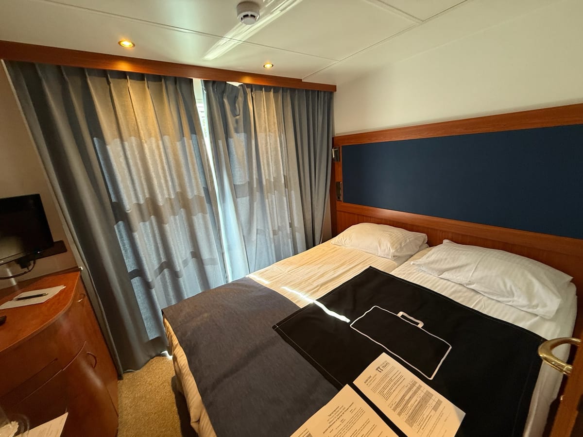 Kabine 201 auf dem Oberdeck der Thurgau Saxonia im Test