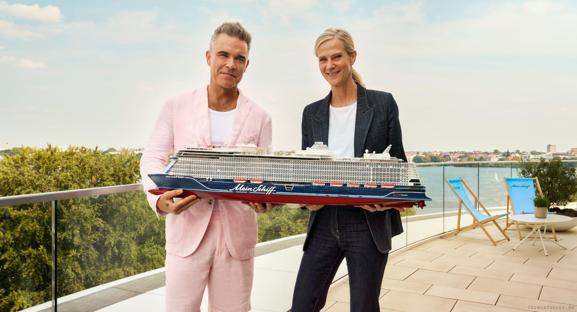 Robbie Williams wird Wohlfühl-Botschafter der Mein Schiff Relax