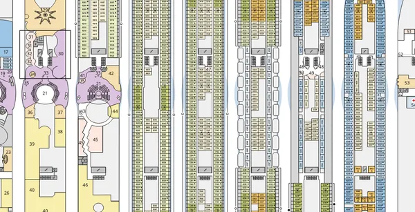 Die Deckpläne der AIDA Flotte